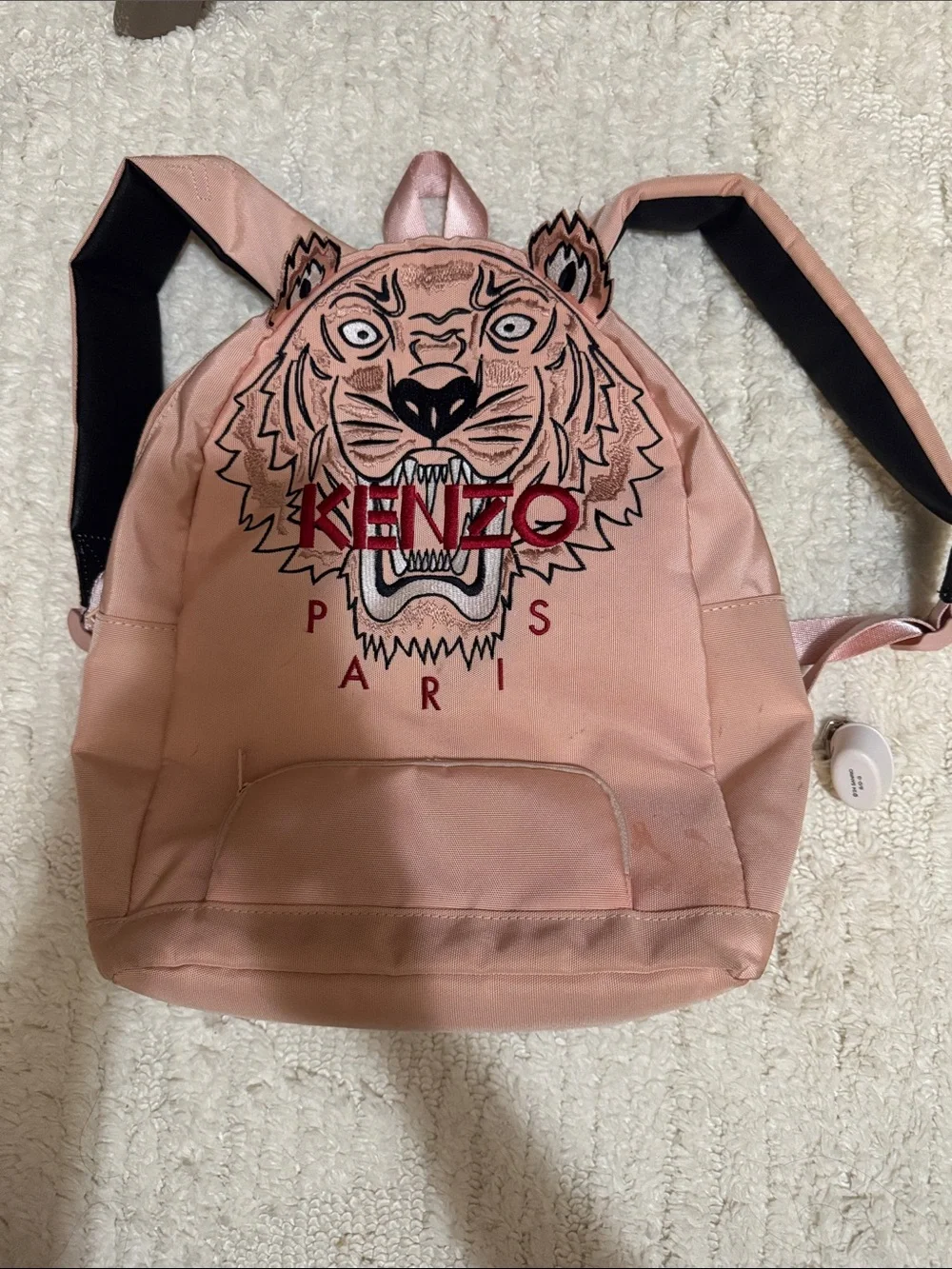Kenzo Pink Tiger Embroidered Backpack